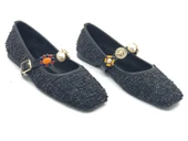 Feles İnci Toka Detaylı Kadın Babet Ayakkabı thumbnail 4