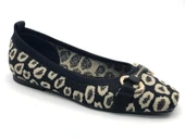 Feles Leopar Triko Küt Burun Kadın Babet Ayakkabı thumbnail 5