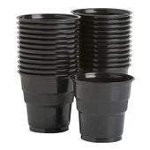 Ofis Catering Piknik Davet Doğum Günü Omeyva Sofra Seti - 25 Kişilik Siyah Tabak Bardak Takımı - 2