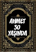Altın Desenli Klasik Temalı Doğum Günü Afişi -2 50X70 cm - 1
