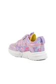 Ruffon Lila-Pembe Tekstil Kız Çocuk Spor Ayakkabı - 4