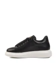 Aspor Siyah Beyaz Hakiki Deri Erkek Sneaker Premium - 2