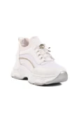 Aspor Beyaz Yüksek Taban Kadın Sneaker - 3