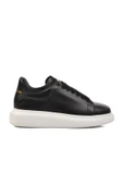 Aspor Siyah Beyaz Hakiki Deri Erkek Sneaker Premium - 1
