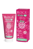 Rocs Kıds 3-7 Yaş Ahududu Smoothıe Tadında Florürsüz Diş Macunu 45 gr - 1