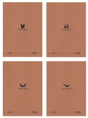 Wings Journal 4'lü Defter Seti - A5, Çizgili, Kraft Kapak, 96 Sayfa - 2