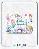 Deniz Kızı Temalı Doğum Günü Afişi 100X150 cm thumbnail 1