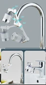 Filtreli Kireç Hapsedici Robotik Kol Musluk Başlığı - Mutfak Banyo Musluk Uzatma Aparatı Ucu - 2