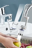 Filtreli Kireç Hapsedici Robotik Kol Musluk Başlığı - Mutfak Banyo Musluk Uzatma Aparatı Ucu - 1