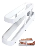 Otomatik 2 Katlı Buzdolabı Yumurta Organizeri - Yumurta Saklama Kabı - 14 Yumurta Kapasiteli - 5