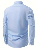 Erkek Klasik Uzun Kol Gömlek 3400 BGL-ST04400 thumbnail 8