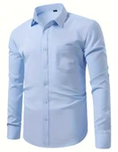 Erkek Klasik Uzun Kol Gömlek 3400 BGL-ST04400 thumbnail 5