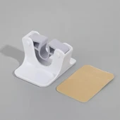 2 Adet Güçlü Yapışkanlı Mop - Paspas - Fırça Sap Tutucu Banyo Düzenleyici Askı - 4