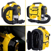 STANLEY SXVI02001A 12V/18V 2Ah Li-ion Şarjlı 160 PSI Dijital Göstergeli Lastik&Yatak Şişirme Pompası+Araç Süpürgesi - 3