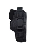 Glock 19 İçin Uyumlu Çorap Tipi Deri İç Kılıf Metal Maşalı Siyah - 1
