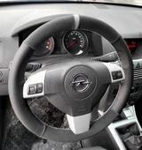 DİKİŞLİ DİREKSİYON KILIFI NUBUK DERİ NOKTA DERİ GRİ YÜZÜK GRİ DİKİŞLİ OPEL ASTRA İÇİN thumbnail 1