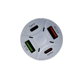 Tonex 4A 53W 2x PD + 2x USB-A Araç İçi Şarj Adaptörü - 1