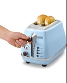 Delonghi Icona Vintage İki Dilim Ekmek Kızartma Makinesi CTOV 2103.AZ thumbnail 2
