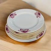 Grande porselen 7 parça pasta servis takımı - pasta tatlı sunum tabağı - 1