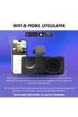 Araç İçi Wi-fi Kamera HD 3 Kameralı 7/24 Kayıt G-sensör Mobil Uygulama İle Canlı Takip Black Box - 4