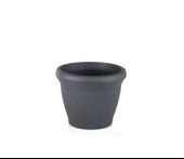 Omnipazar SO-HS02 Plastik Hasır Desenli Dekoratif Saksı 6 Litre No 2 - 5