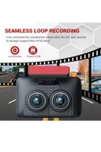 Araç İçi HD Kamera Video Kaydedici 3 Kamera 1080P Full HD Araç Kamerası WDR G-Sensor 5Mp Büyük Ekran - 7