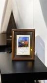 Ahşap görünümlü 2 li pvc fotoğraf çerçevesi 15X21 cm. - 2