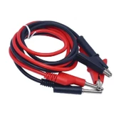 1000V 12A Krokodil Banana Kablo Çifti 1 Metre Yüksek Akım Probu Multimetre Güç Kaynağı Test thumbnail 3