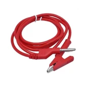 1000V 12A Krokodil Banana Kablo Çifti 1 Metre Yüksek Akım Probu Multimetre Güç Kaynağı Test thumbnail 5