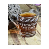 Decocia Kişiye Özel İsimli Kulplu Cam Kupa Bardak 205cc thumbnail 3