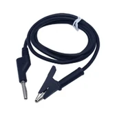 1000V 12A Krokodil Banana Kablo Çifti 1 Metre Yüksek Akım Probu Multimetre Güç Kaynağı Test thumbnail 4