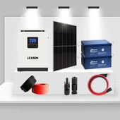 Bağ Evi ve Yayla İçin 3kW Monokristal Solar Enerji Paketi – Konfor Seri 3000 - 1