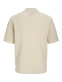 Jack Jones Bluolıver Knıt Splıt Neck Erkek Tiriko Polo Yaka Tişört 12275521 - 2