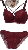 Çapraz Ipli Dantelli Destekli Sütyen Takımı thumbnail 1