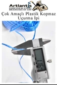 Çok Amaçlı Plastik Kopmaz Uçurtma İpi Çamaşır İpi 4 Adet Renkli 200 Metre Naylon İp Çırpı İpi Çizim İnşaat Duvar İpi - 2