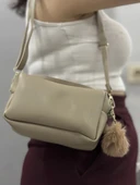 Ponpon vizon cilt çanta - 1