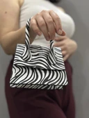 luxe siyahbeyaz cilt çanta - 2