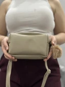 Ponpon vizon cilt çanta - 3