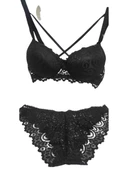 Çapraz Ipli Dantelli Destekli Sütyen Takımı thumbnail 2