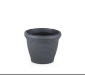 Omnipazar SO-HS03 Plastik Hasır Desenli Dekoratif Saksı 10 Litre No 3 - 5