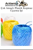 Çok Amaçlı Plastik Kopmaz Uçurtma İpi Çamaşır İpi 5 Adet Renkli 250 Metre Naylon İp Çırpı İpi Çizim İnşaat Duvar İpi - 3