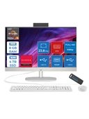 Hp 24-CR0034NT Amd Ryzen 5 7520U 8gb 4tb SSD Windows 11 Pro Amd Radeon™ Grafik Kartı 23.8 Inç IPS Fullhd All In One Bilgisayar 80B96EAP24+ Zetta Flash Bellek - 1