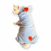 Bon Bunny Blue Kulaklı Kedi Tulumu,Kıyafeti - 6
