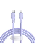 Baseus Pudding Hızlı Şarj Özellikli Type-c To Type-c 100w Kablo 1.2m. Mor - 1