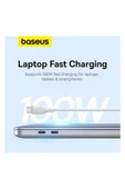 Baseus Pudding Serisi Hızlı Şarj ve Data Kablosu USB'den Type-c USB-C'ye 6 Amper 100W, 1,2m - 2