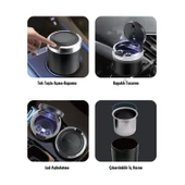 Space24 SP124 Led Işıklı Araç İçi Küllük Siyah - 3