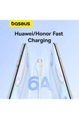 Baseus Pudding Serisi Hızlı Şarj ve Data Kablosu USB'den Type-c USB-C'ye 6 Amper 100W, 1,2m - 6