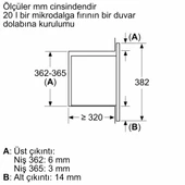 Bosch BEL623MP3 İnci Beyazı Ankastre Mikrodalga Fırın - 8