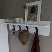 Midoser Lucas Portmanto Duvar Askılığı Elbise Askılığı 90 Cm - 5