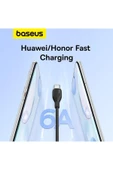 Baseus Pudding Serisi Hızlı Şarj ve Data Kablosu USB'den Type-c USB-C'ye 6 Amper 100W, 1,2m - 5